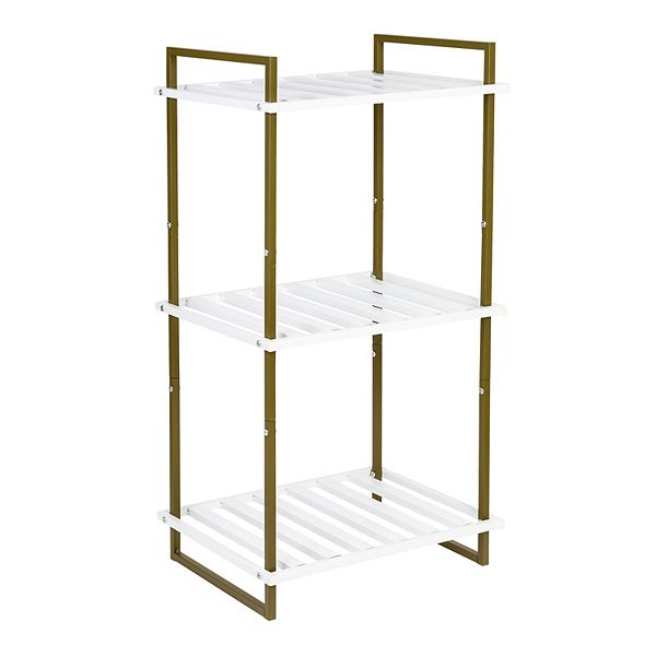 Honey-can-do 3-tier Tubular Metal Shelf