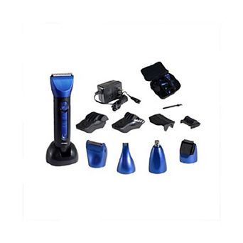 Optimus 15 pc Wet/Dry Multi-Use Clipper and Trimmer, Blue/Black by Optimus