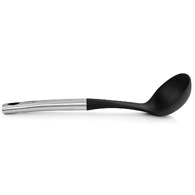 Oster Cocina Baldwyn Nylon Ladle Kitchen Utensil with Stainless Steel Handle