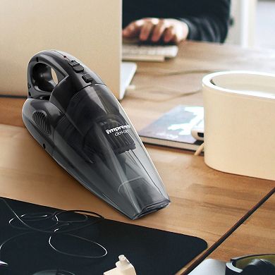 Impress GoVac Rechargeable Deluxe Handheld Vacuum with Base- Black