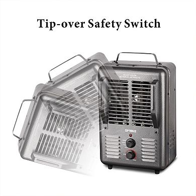 Optimus Portable Utility Heater with Thermostat-Full Size