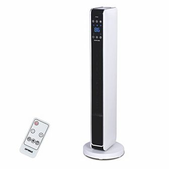 Optimus 29 in Oscillating Tower Heater w/ Digital Temperature Readout & Remote