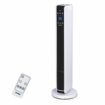 Optimus 29 in Oscillating Tower Heater w/ Digital Temperature Readout & Remote