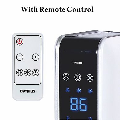 Optimus 29 in. Oscillating Tower Heater w/ Digital Temperature Readout & Remote