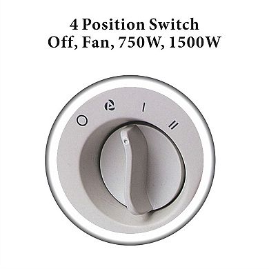 Optimus Portable Fan Heater with Thermostat