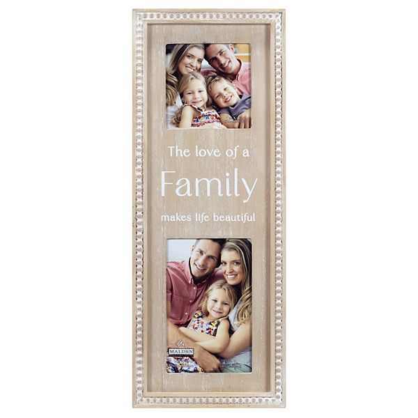 Malden 2-Opening Family Beaded Collage Frame