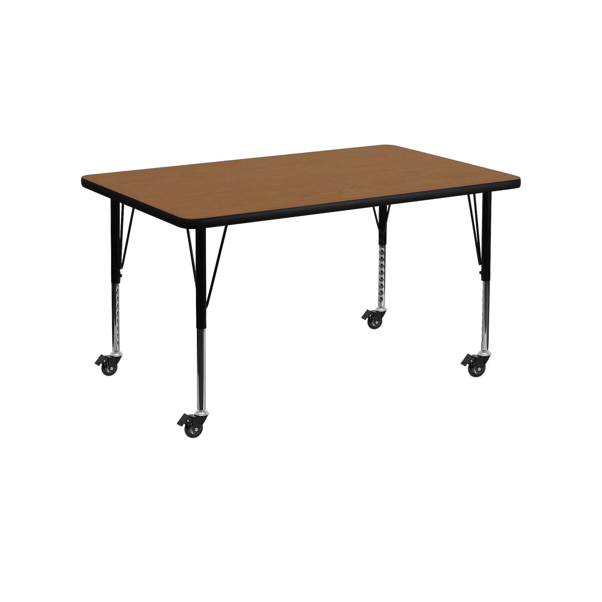 Kids Flash Furniture Wren Rectangular Short Adjustable Leg Activity Table