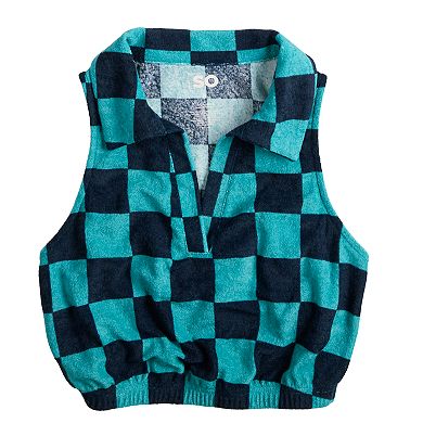 Juniors' SO® Collared Halter Top