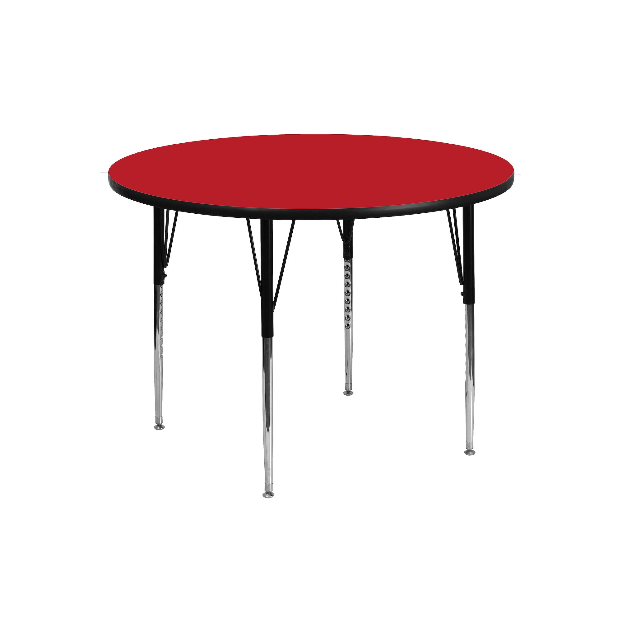 Flash Furniture Wren Round Adjustable Activity Table, Red