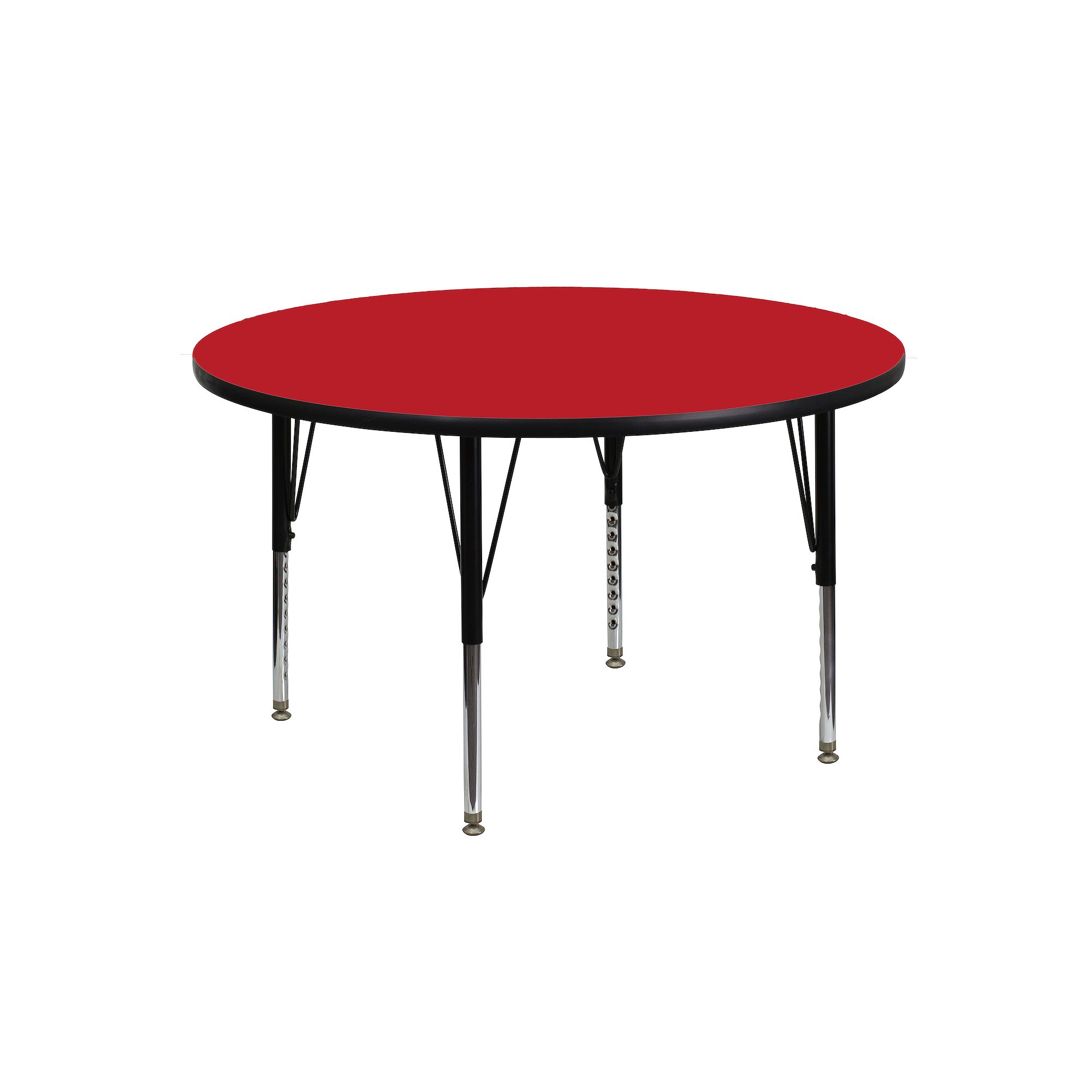 Kids Flash Furniture Wren Round Short Adjustable Activity Table, Red