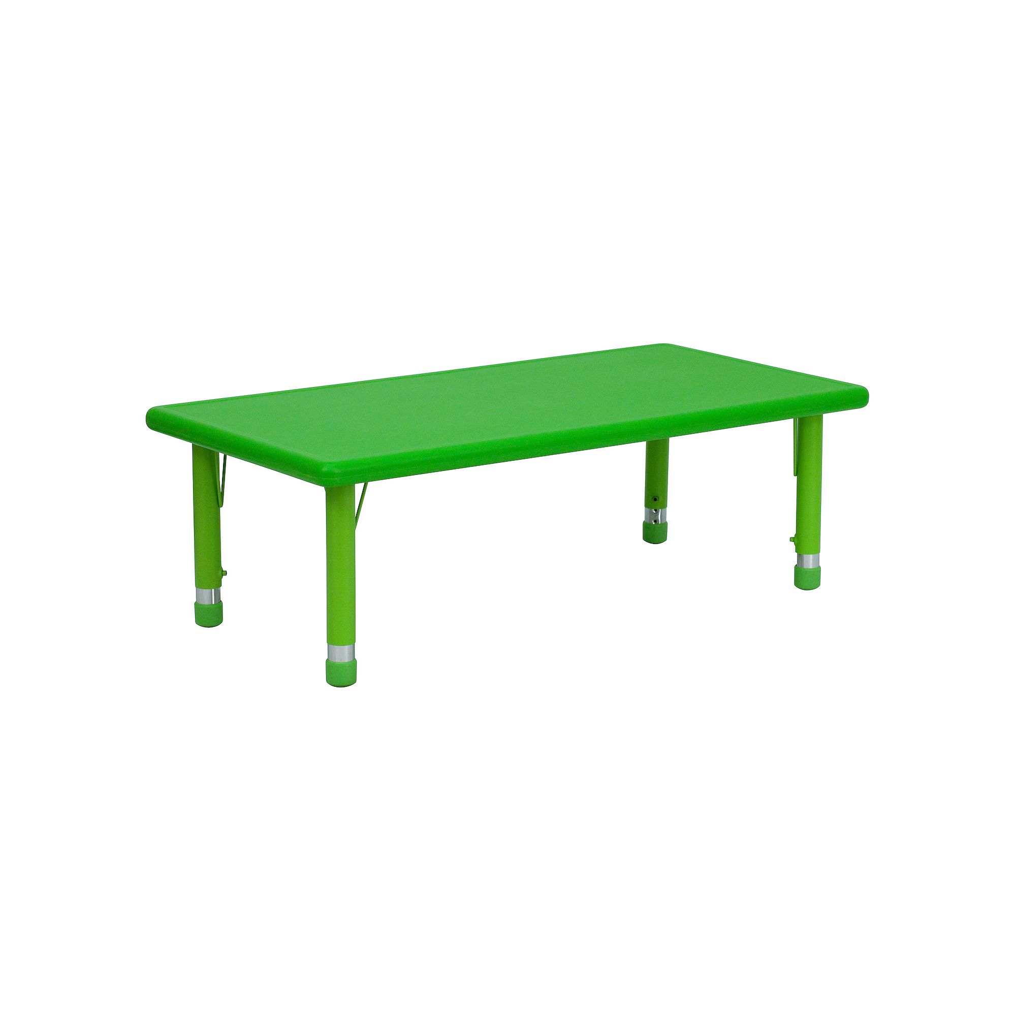 Kids Flash Furniture Wren Rectangular Adjustable Activity Table, Green