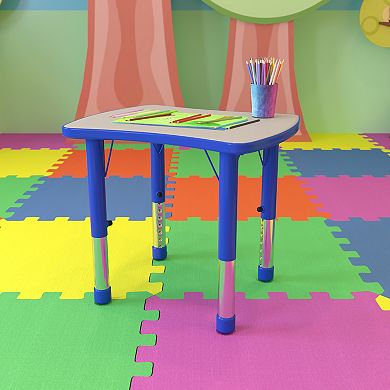Kids Flash Furniture Wren Rectangular Adjustable Activity Table