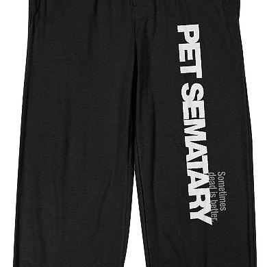 Men's Pet Sematary Logo Pajama Pants