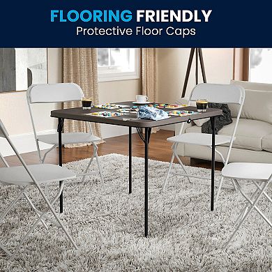 Flash Furniture Dunham Square Bi-Fold Folding Table 