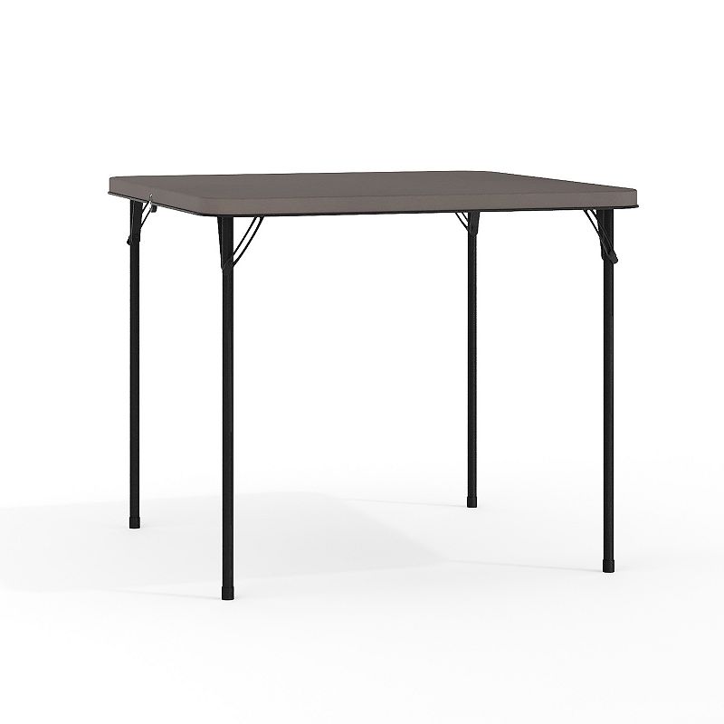 Flash Furniture Dunham Square Bi-Fold Folding Table, Grey