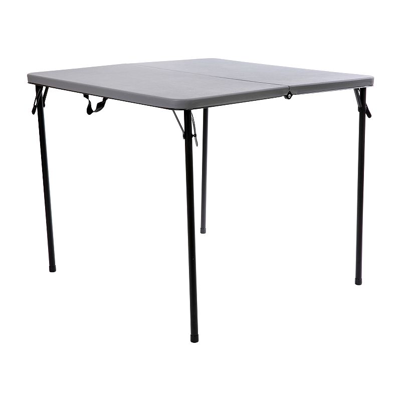 Flash Furniture Martindale Square Plastic Folding Tables  Gray