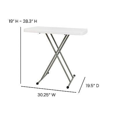 Flash Furniture Elon Adjustable Folding Table