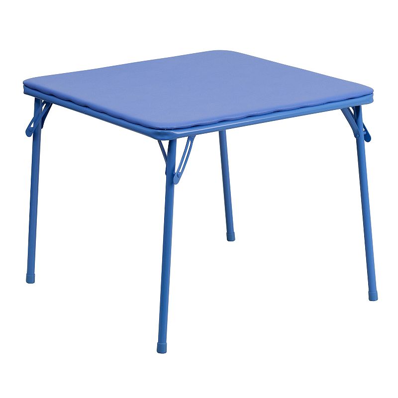 Flash Furniture Mindy Kids Folding Table, Blue