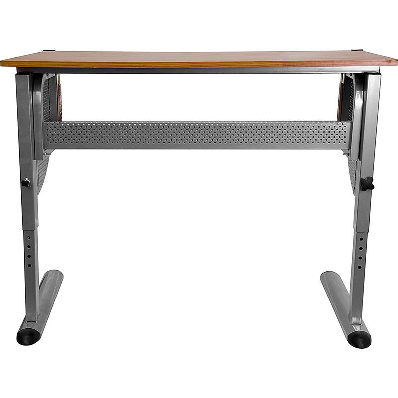 Flash Furniture Berkley Adjustable Drawing & Drafting Table, Red