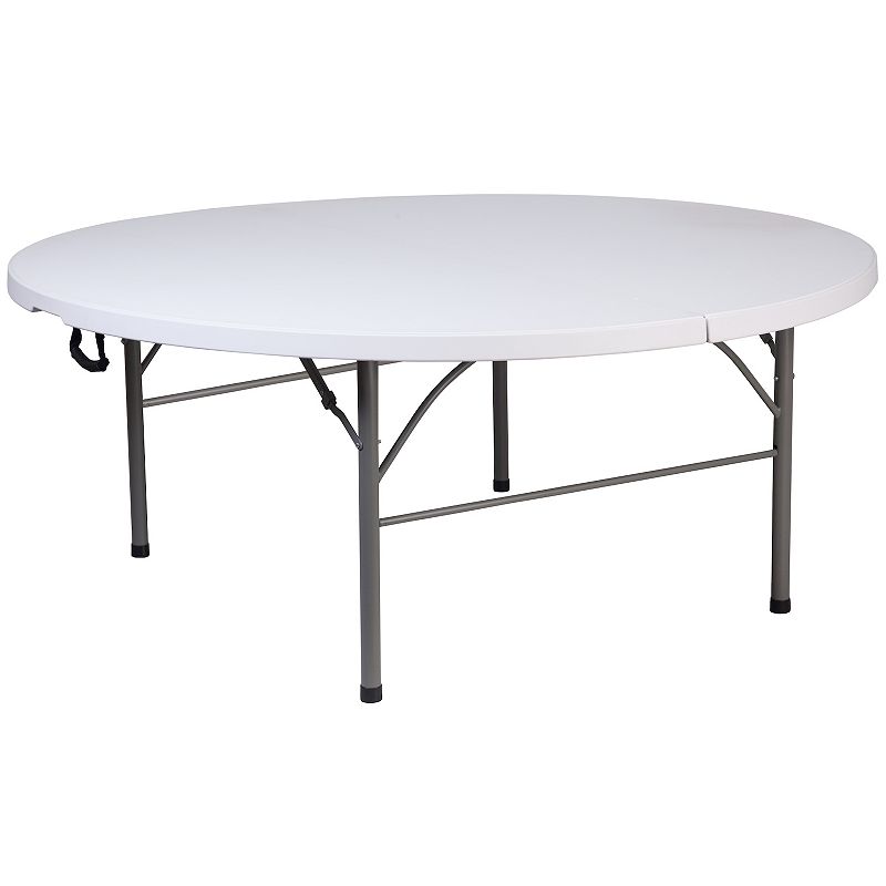 Flash Furniture Kathryn Round Bi-Fold Banquet & Event Folding Table, White