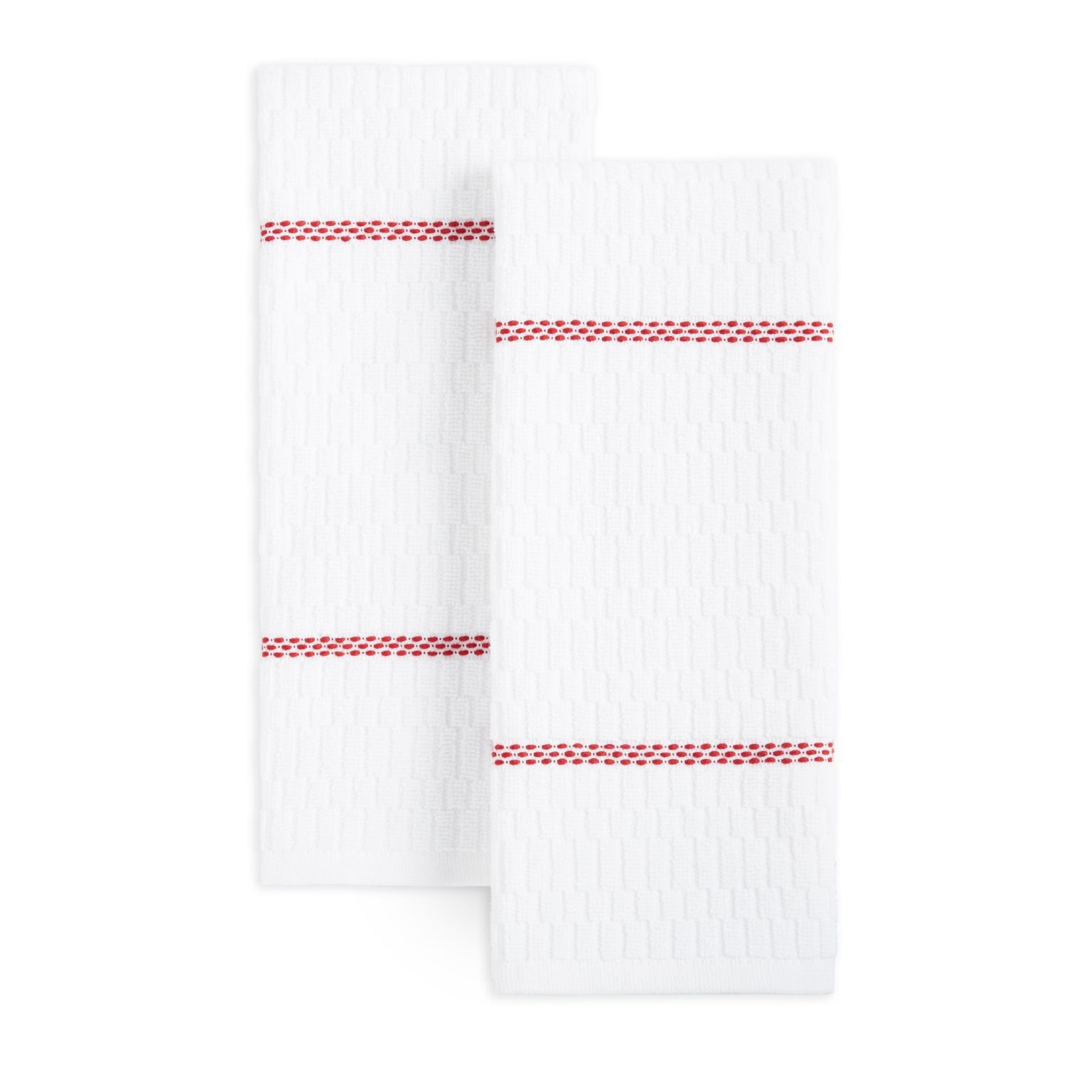 Clorox Antimicrobial Kitchen Towel 2 Pk   6038089 White Red