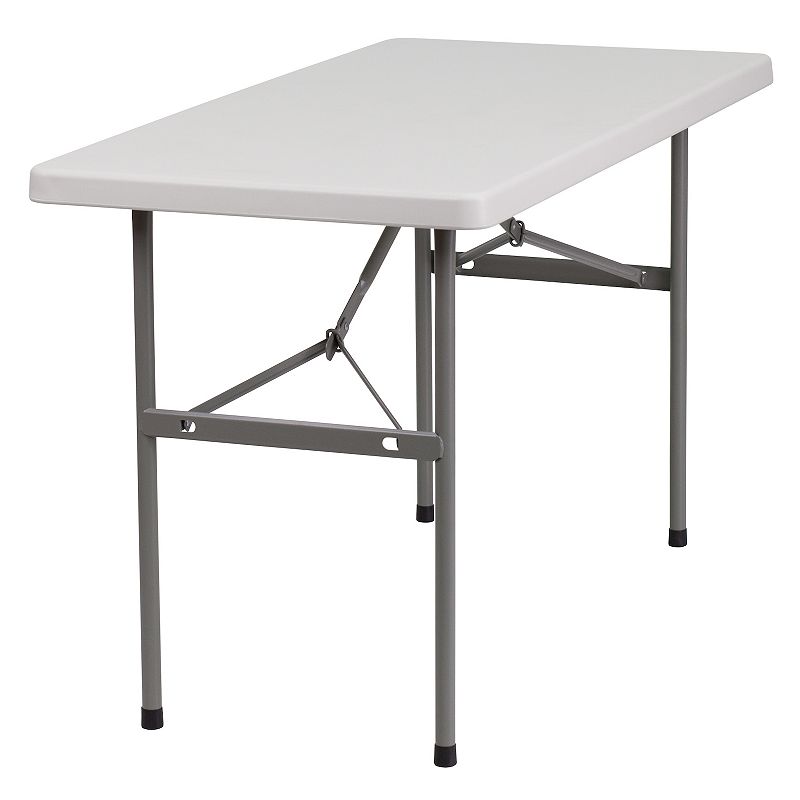 Flash Furniture Kathryn 4-Foot Folding Table, White