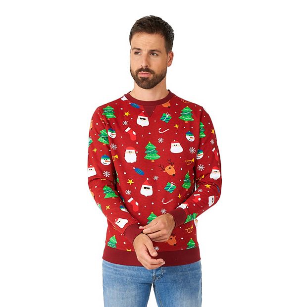 Men's Festivity Red Christmas Sweater