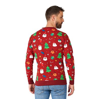 Men's Festivity Red Christmas Sweater