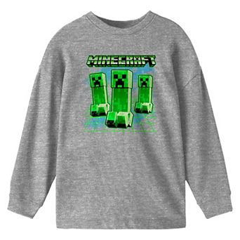 Boys 8-20 Minecraft Creeper Trip Boys Long-Sleeve Tee