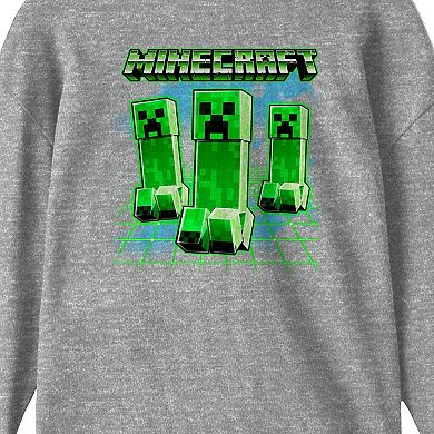 Boys 8-20 Minecraft Creeper Trip Boys Long-Sleeve Tee