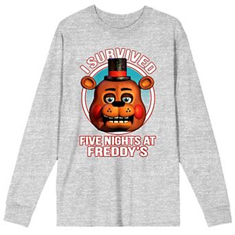 Boys 8-20 Five Nights at Freddy's I Survived Freddy Long-Sleeve Tee