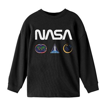 Boys 8-20 NASA Logo Patches Long-Sleeve Tee