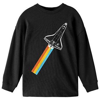 Boys 8-20 NASA Rocket Rainbow Flight Long-Sleeve Tee