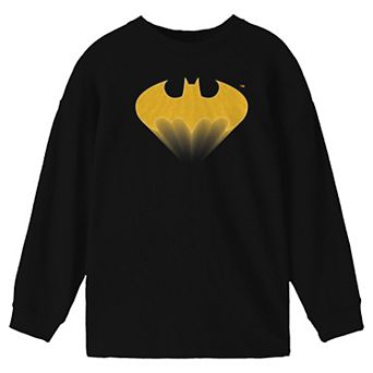 Boys 8-20 Batman Rising Yellow Logo Long-Sleeve Tee