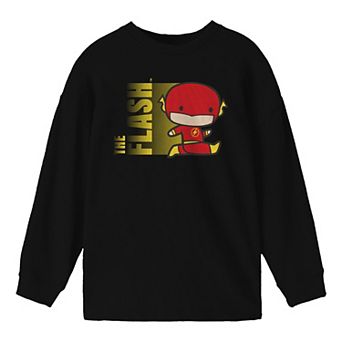 Boys 8-20 Justice League Chibi Flash Long-Sleeve Tee