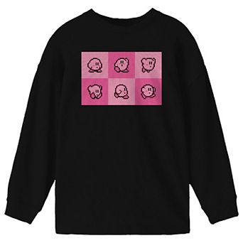 Boys 8-20 Kirby Character PaneLong-Sleeve Long-Sleeve Tee