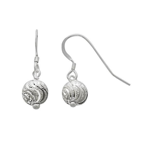 Sterling Silver Ball Drop Earrings