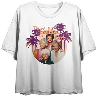 Juniors' Golden Girls Trees Crop Graphic Tee