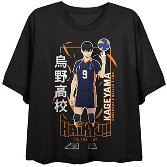 Juniors' Haikyu Anime Crop Graphic Tee