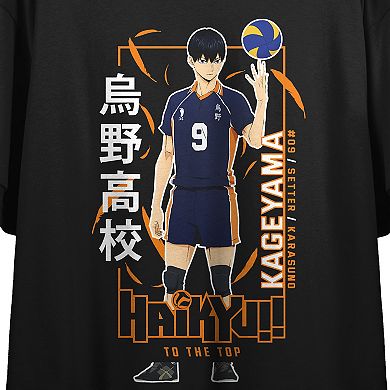 Juniors' Haikyu Anime Crop Graphic Tee