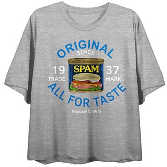 Juniors' Spam Original Crop Graphic Tee