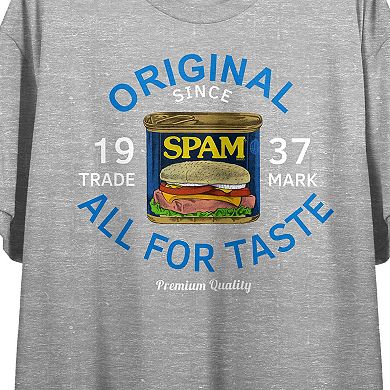 Juniors' Spam Original Crop Graphic Tee