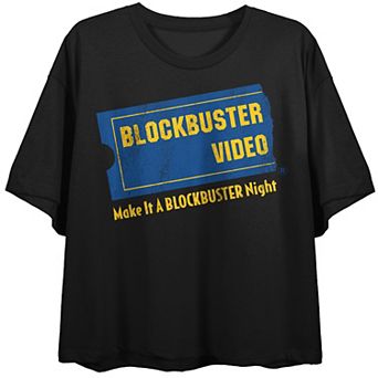 Juniors' Blockbuster Video Logo Graphic Tee