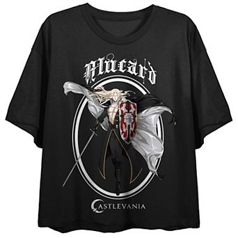 Juniors' Castlevania Alucard Crop Graphic Tee