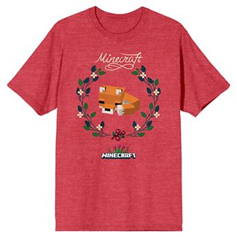 Juniors' Minecraft Sleeping Fox Graphic Tee