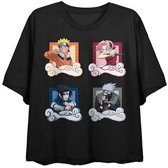 Juniors' Naruto Crop Graphic Tee