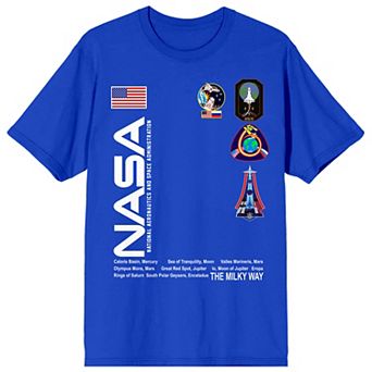 Juniors' NASA Badges Worm Graphic Tee