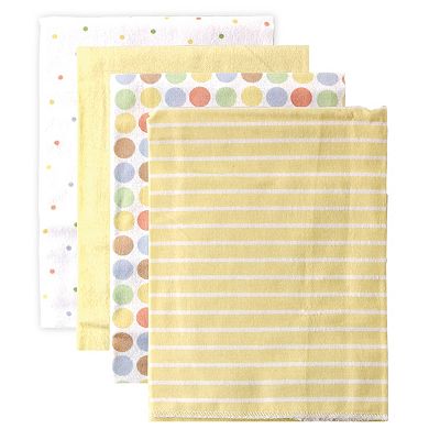 Luvable Friends Baby Cotton Flannel Receiving Blankets Yellow One Size