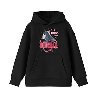 Boys 8-20 Godzilla Monster and Logo Hoodie