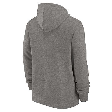 Men's Nike Heather Charcoal New Orleans Saints Historic Lifestyle Full-Zip Hoodie